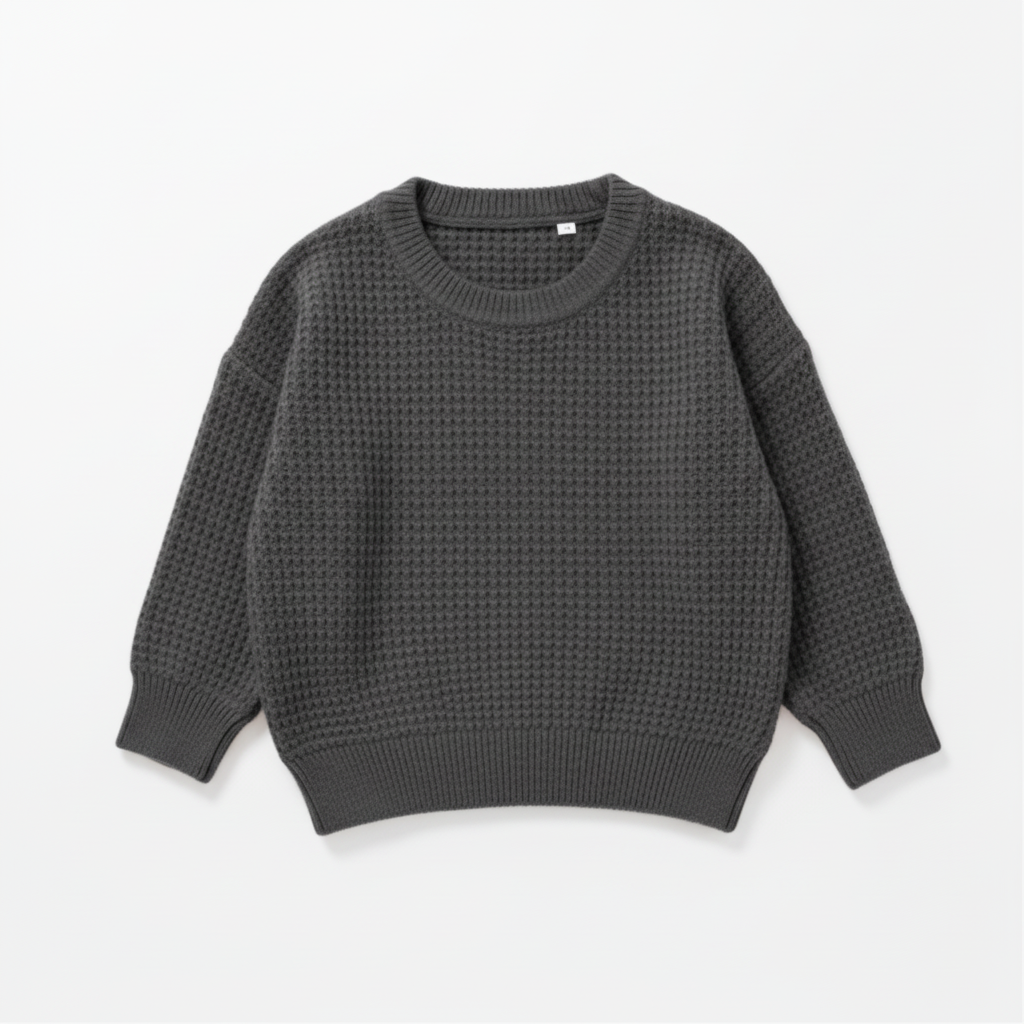 UNISEX WAFFLE KNIT SWEATER