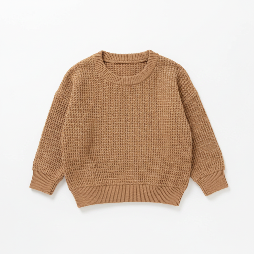 UNISEX WAFFLE KNIT SWEATER