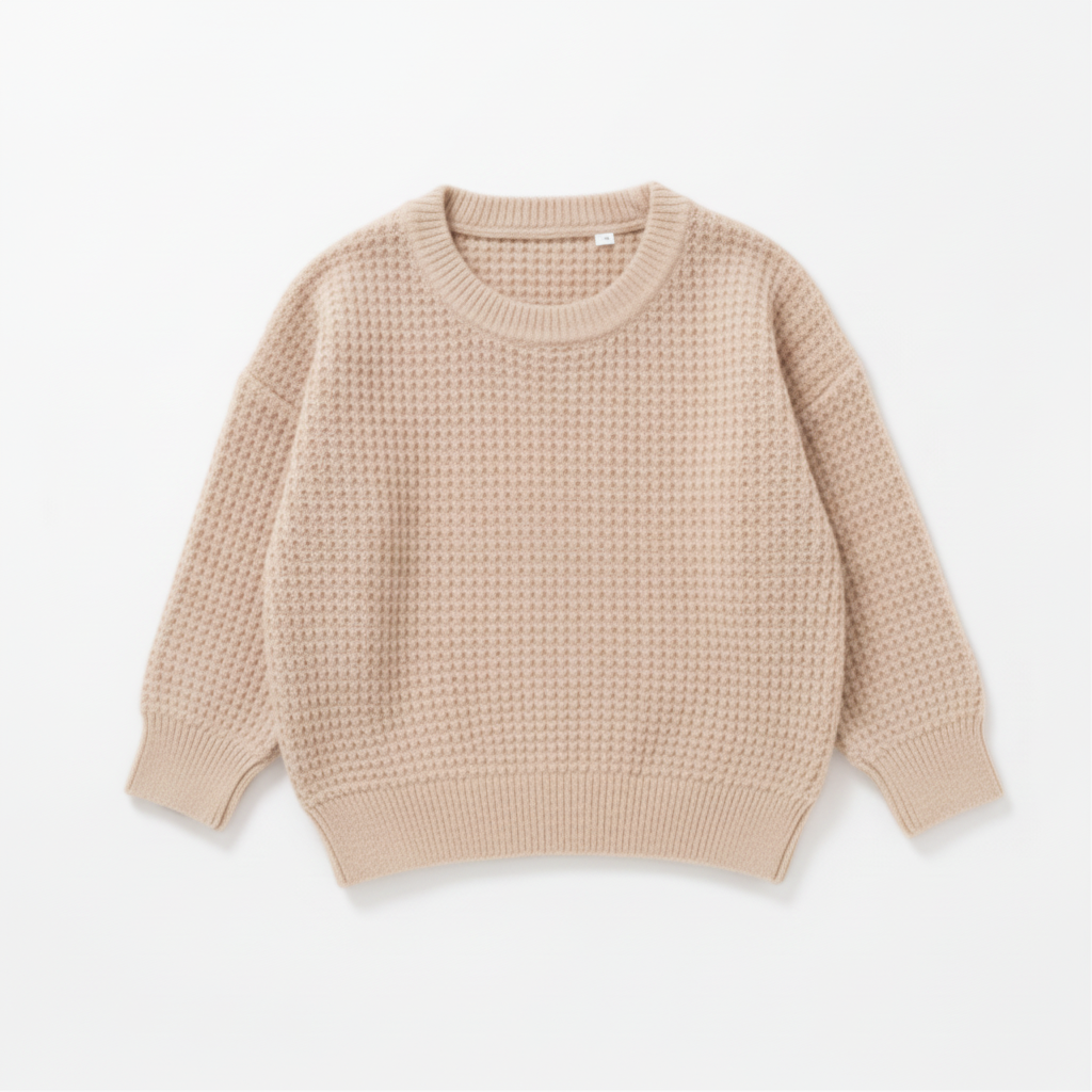 UNISEX WAFFLE KNIT SWEATER