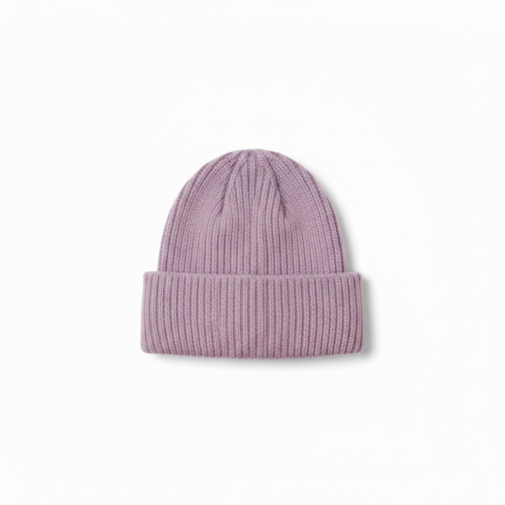 UNISEX RIBBED KNIT BEANIE