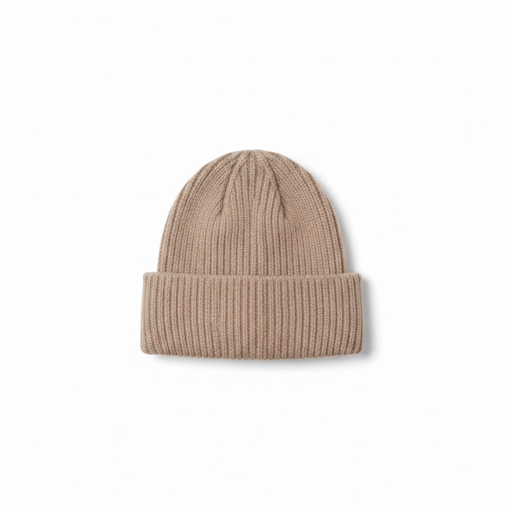 UNISEX RIBBED KNIT BEANIE