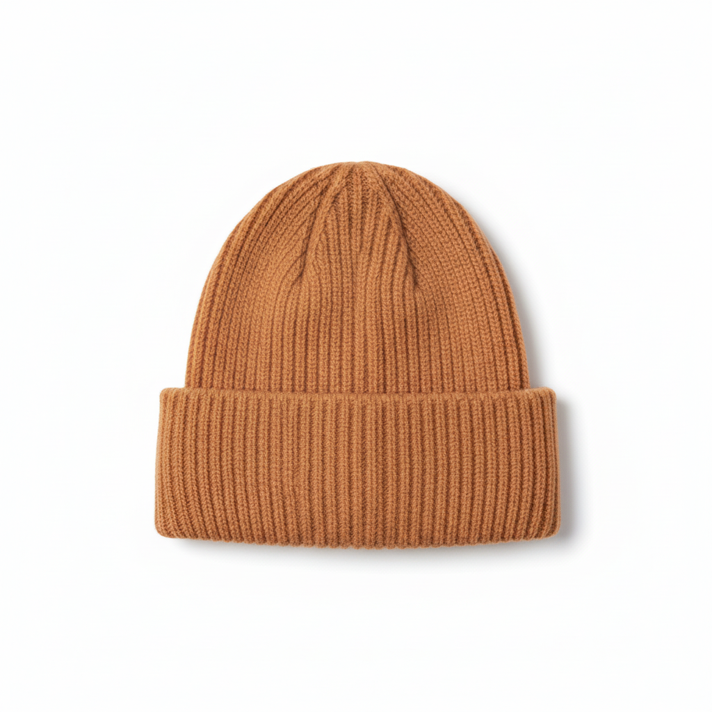 UNISEX RIBBED KNIT BEANIE