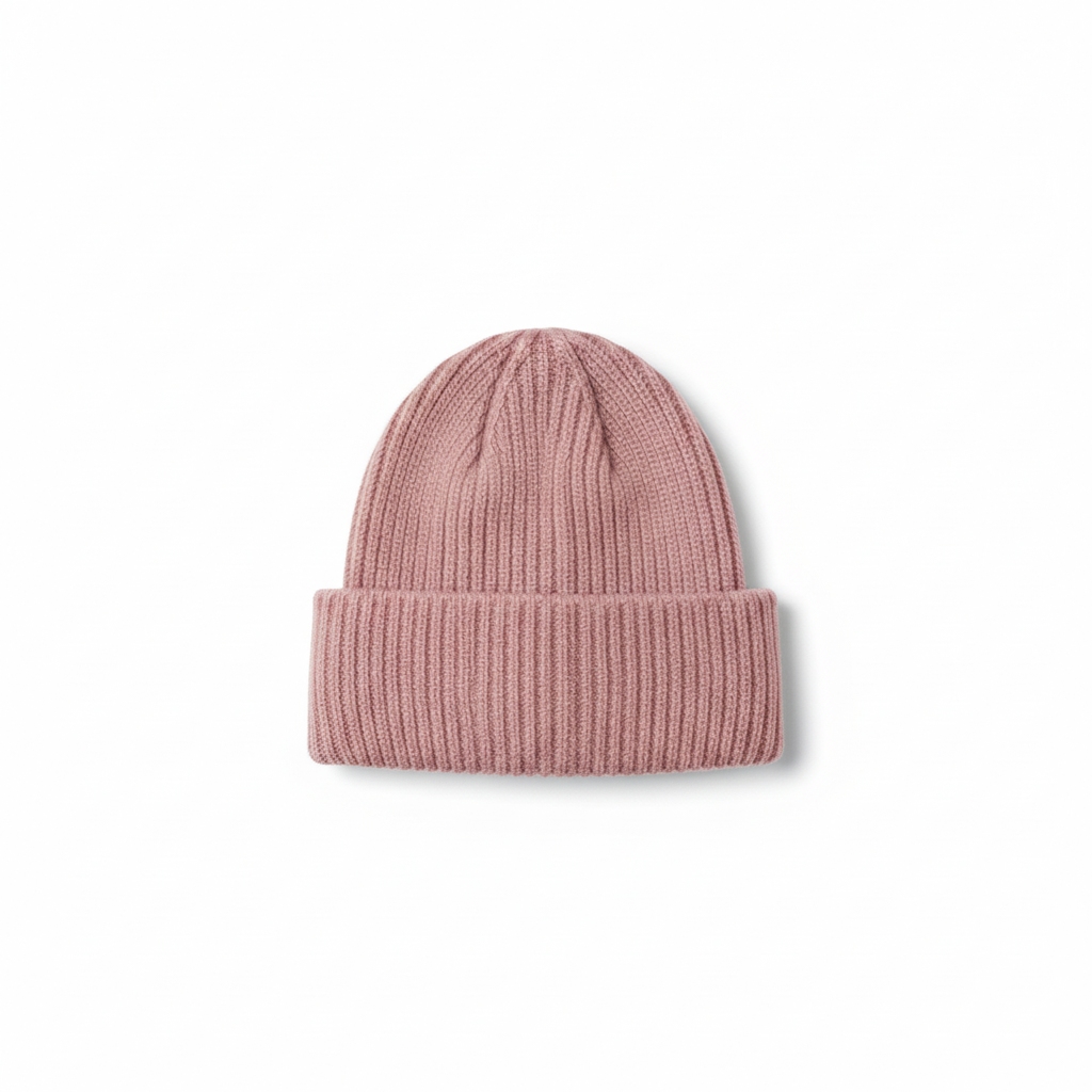 UNISEX RIBBED KNIT BEANIE