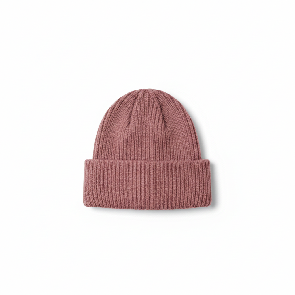 UNISEX RIBBED KNIT BEANIE