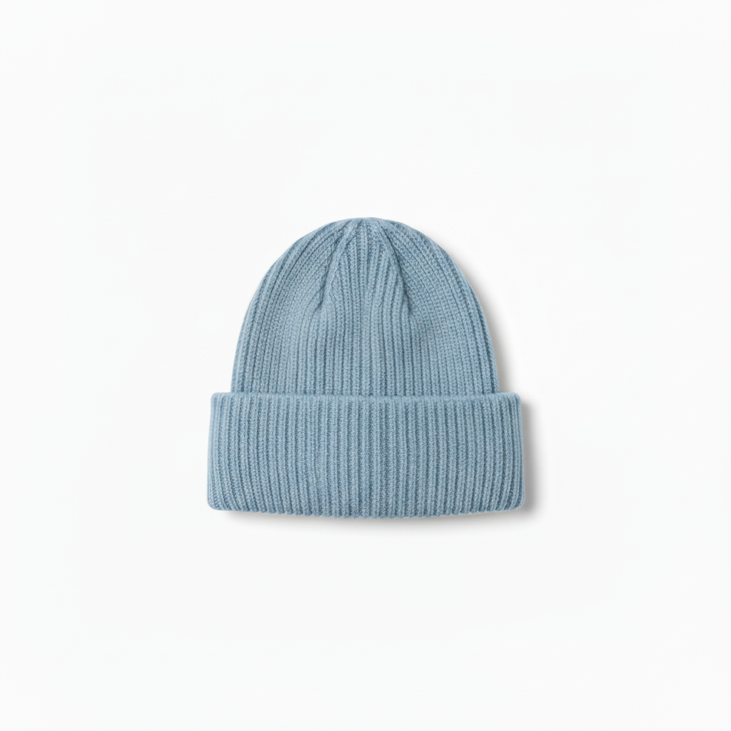 UNISEX RIBBED KNIT BEANIE