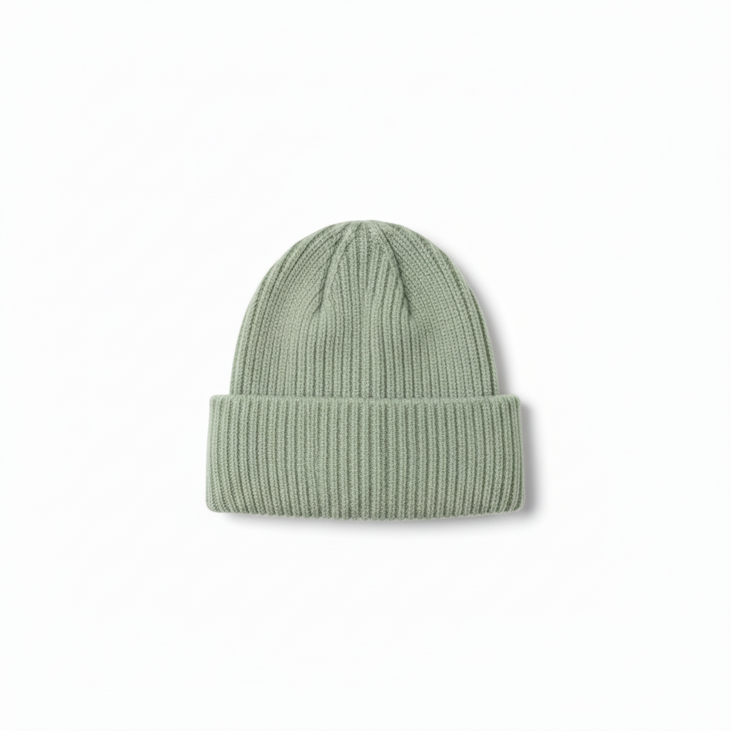 UNISEX RIBBED KNIT BEANIE
